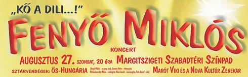 Fenyő Miklós - Fenyő koncert ismét a Margitszigeten