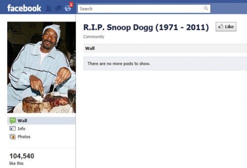 Snoop Dogg - Halálhírét keltették Snoop Doggnak